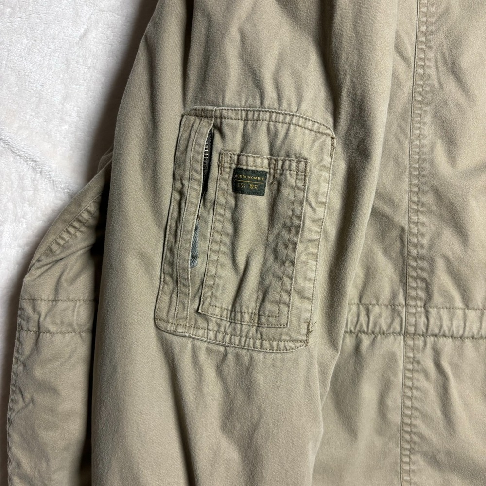 Abercrombie and Fitch Vintage Y2K Military Field Hooded Jacket Mens Medium - Picture 15 of 16